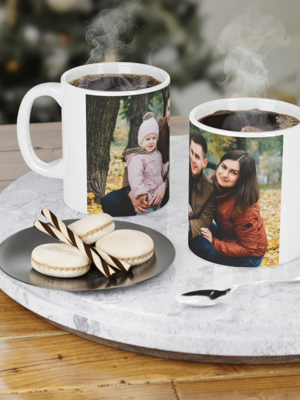 AMGHUB Personalized Photo on Coffee Mug | Cup for Gift - White Ceramic Mugs Name Gifts for Birthday 350 ml