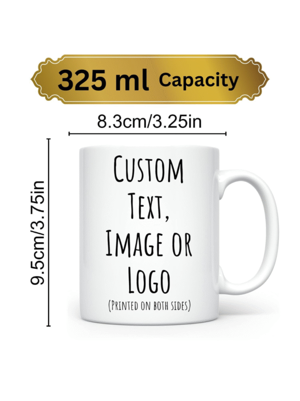 AMGHUB Personalized Photo on Coffee Mug | Cup for Gift - White Ceramic Mugs Name Gifts for Birthday 350 ml