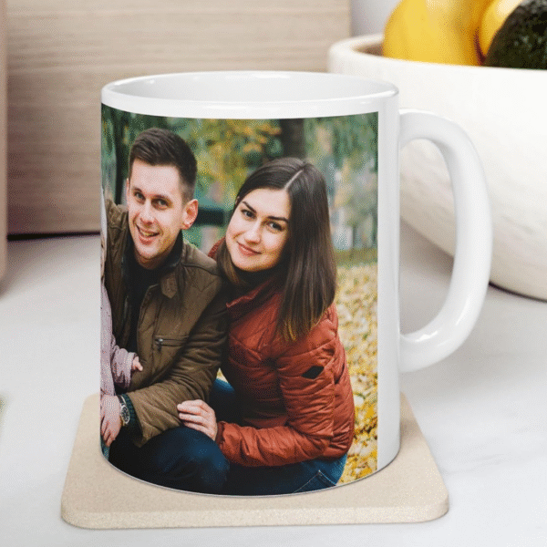 AMGHUB Personalized Photo on Coffee Mug | Cup for Gift - White Ceramic Mugs Name Gifts for Birthday 350 ml