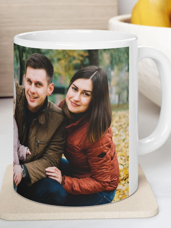 AMGHUB Personalized Photo on Coffee Mug | Cup for Gift - White Ceramic Mugs Name Gifts for Birthday 350 ml