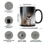 AMGHUB Personalized Magic Mug – Custom Photo, Quote, Name | Heat Sensitive Color Changing Ceramic Mug (325ml) | for Anniversary, Birthday, Valentine's Day – D-28