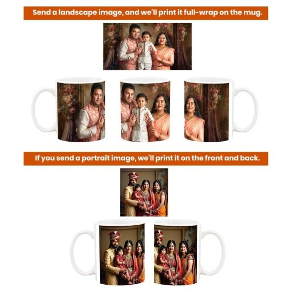 AMGHUB Customized Mug with Photo/Personalized Custom Photo Quote White AA Cup for Gift/Customised Mug for Mother Day Gift, Birthday, Anniversary, Durable, Ceramic-250 ML