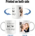 AMGHUB Custom Mug with Picture, Personalized Add Text and Photo Coffee Mug White Ceramic 312 ml Birthday,Anniversaries,Weddings Customizable Gift for Husband,Wife,Brother,Sister,Friends,dad,mom etc