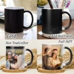 AMGHUB Personalized Magic Mug – Custom Photo, Quote, Name | Heat Sensitive Color Changing Ceramic Mug (325ml) | for Anniversary, Birthday, Valentine's Day – D-28
