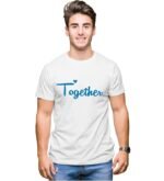 AMGHUB NP18 Men's & Women's Round Neck T-Shirt-Together Forever | Always Protec Trust King Queen-Pack of 2-Couple T-Shirts