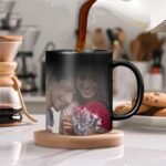 AMGHUB Personalized Magic Mug – Custom Photo, Quote, Name | Heat Sensitive Color Changing Ceramic Mug (325ml) | for Anniversary, Birthday, Valentine's Day – D-28