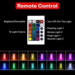 AMGHUB Crystal Lamp,16 Color Changing Rose Crystal Diamond Table Lamp,USB Rechargeable Touch Bedside Lamp Night Light with Remote Control, for Bedroom Living Room Party Dinner Decor