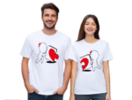 Love Locked – Puzzle Matching Couple T-Shirts by AMGHUB | Cotton Blend | Perfect Gift for Couples