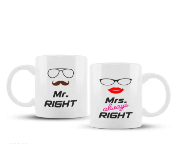 AMGHUB "You Are My Life" Printed White Coffee Mug with Matching Keychain | Gift Set for Birthday, Anniversary & Valentine’s Day