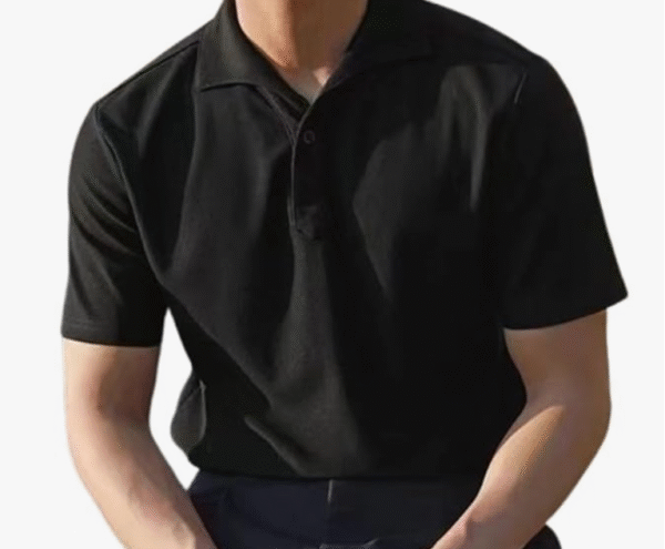 AMGHUB Customized Polo T-Shirt – Add Your Logo, Photo, Name, or Text | Unisex | Black, White, Navy Blue, Grey