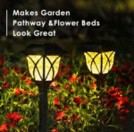 AMGHUB Solar Garden Lights – 6 Pack Outdoor Waterproof LED Lights | Warm Yellow | For Yard, Patio, Walkway & Landscape Décor