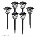 AMGHUB Solar Garden Lights – 6 Pack Outdoor Waterproof LED Lights | Warm Yellow | For Yard, Patio, Walkway & Landscape Décor