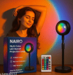 AMGHUB Sunset Projection Lamp – 16 RGB Colors with Remote | Golden Hour Night Light | 360° Rotating Floor Lamp for Room Décor, Photography & Reels