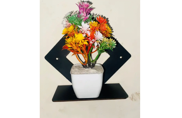 AMGHUB Wooden Wall Hanging Combo Set – Religious & Decorative Wall Shelf Set for Home Décor | Set of 8 (N0012)