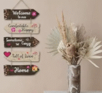 AMGHUB Wooden Wall Hanging | Decorative Wall Art for Home & Office | Comfortable Happy Home Décor Piece | Premium Digital Print MDF Panel