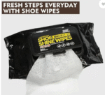 AMGHUB Shoe Shine Wipes – Leather Shoe Cleaner (Black, Pack of 80 Wipes)