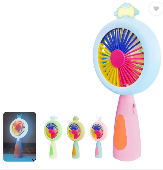 AMGHUB Solid Multicolor Hand Fan – Mini Handheld Portable Fan for Office, Travel & Outdoor Use (Pack of 1)