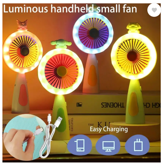 AMGHUB Solid Multicolor Hand Fan – Mini Handheld Portable Fan for Office, Travel & Outdoor Use (Pack of 1)
