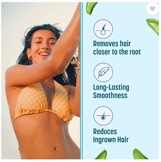 Veet Pure Hair Removal Cream – Sensitive Skin, Enriched with Aloe Vera (50g)