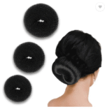 AMGHUB Hair Donut Bun Maker – Pack of 3 (Small, Medium & Large) | Puff Juda Shaper for Women & Girls (Black)