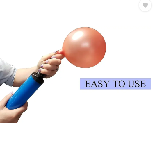 AMGHUB Balloon Pump – Pack of 2 | Manual Air Pump for Foil Balloons, Latex Balloons & Inflatable Toys (Multicolor)