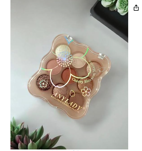 AMGHUB Eyeshadow Palette – 03 Earth Brown & Pink Shades | Shimmery Finish, Highly Pigmented, Long-Lasting Powder, Easy to Blend | 1g Multicolor Makeup for All Skin Tones