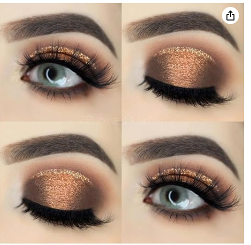 AMGHUB Eyeshadow Palette – 03 Earth Brown & Pink Shades | Shimmery Finish, Highly Pigmented, Long-Lasting Powder, Easy to Blend | 1g Multicolor Makeup for All Skin Tones