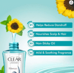 Clear Active Care Anti-Dandruff Hair Oil – 150 ml | Nourishing & Lightweight Formula for Flake-Free, Healthy Scalp – by AMGHUB