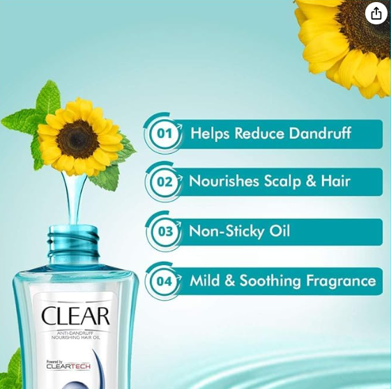 Clear Active Care Anti-Dandruff Hair Oil – 150 ml | Nourishing & Lightweight Formula for Flake-Free, Healthy Scalp – by AMGHUB