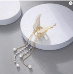 AMGHUB Korean Butterfly Hair Clip with Pearls