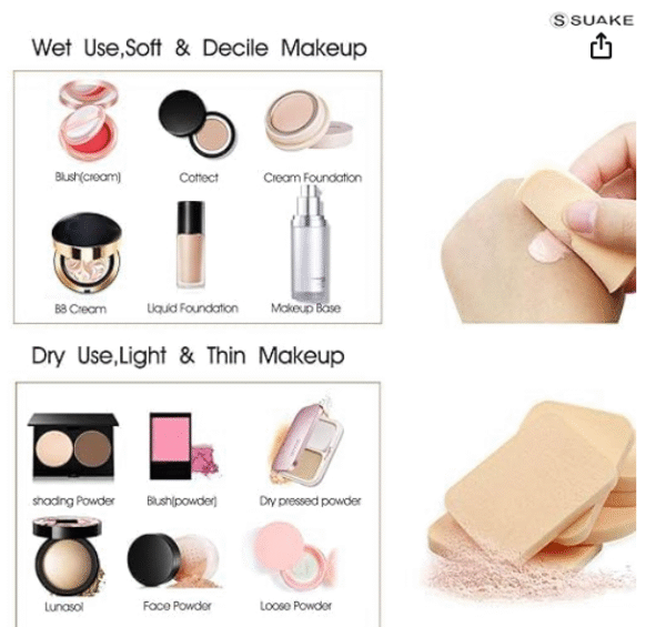 AGZS 6-in-1 Professional Multicolor Beauty Blender Set – Makeup Sponge Kit for Foundation, Concealer, Contouring & Blending