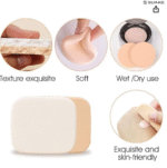 AGZS 6-in-1 Professional Multicolor Beauty Blender Set – Makeup Sponge Kit for Foundation, Concealer, Contouring & Blending