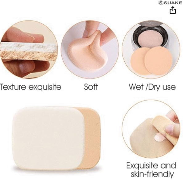 AGZS 6-in-1 Professional Multicolor Beauty Blender Set – Makeup Sponge Kit for Foundation, Concealer, Contouring & Blending