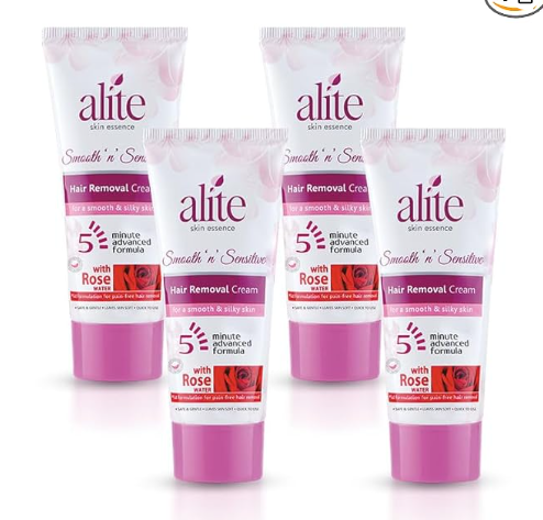 Alite Hair Removal Cream for Women – Pack of 4 (30g Each)