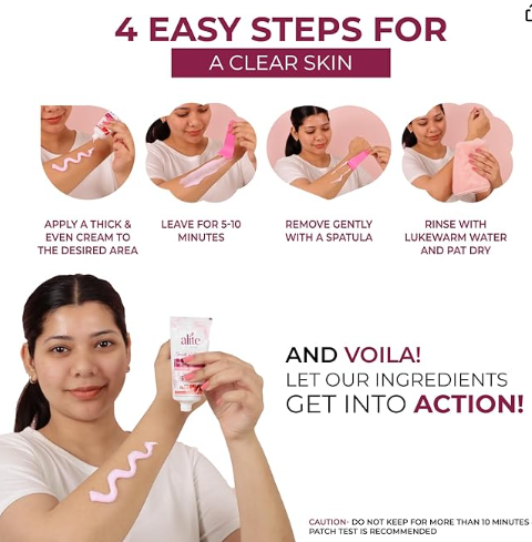 Alite Hair Removal Cream for Women – Pack of 4 (30g Each)