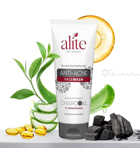 Alite Anti-Acne Face Wash with Black Charcoal Beads (70g)