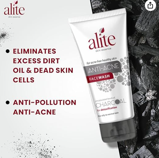 Alite Skin Care Combo Pack of 3 (2 Anti-Acne Gels – 15g Each & 1 Charcoal Face Wash – 75g)