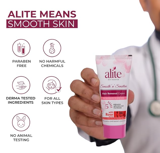 Alite Hair Removal Cream for Women (Pack of 3, 30g Each)