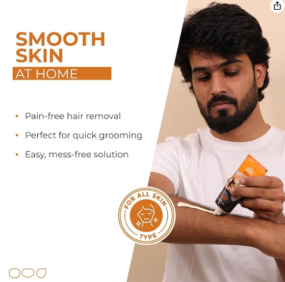 Alite Hair Removal Cream for Men (Pack of 3, 60g Each)