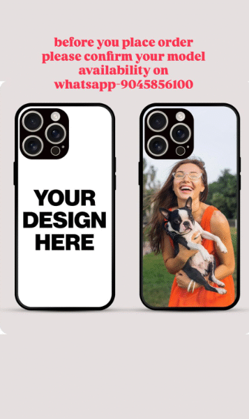 AMGHub Customized Image Print Back Cover for Redmi Phones – Flexible, Pack of 1