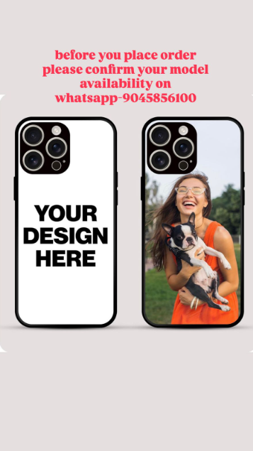 AMGHub Customized Image Print Back Cover for Redmi Phones – Flexible, Pack of 1