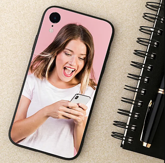 AMGHub Customized Image Print Back Cover for Vivo Smartphones – Flexible, Black, Pack of 1