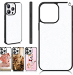 Custom Photo Phone Case for iPhone 13 Pro Max / iPhone 14 Pro Max – Personalized Protective Black Frame Cover with Picture Insert