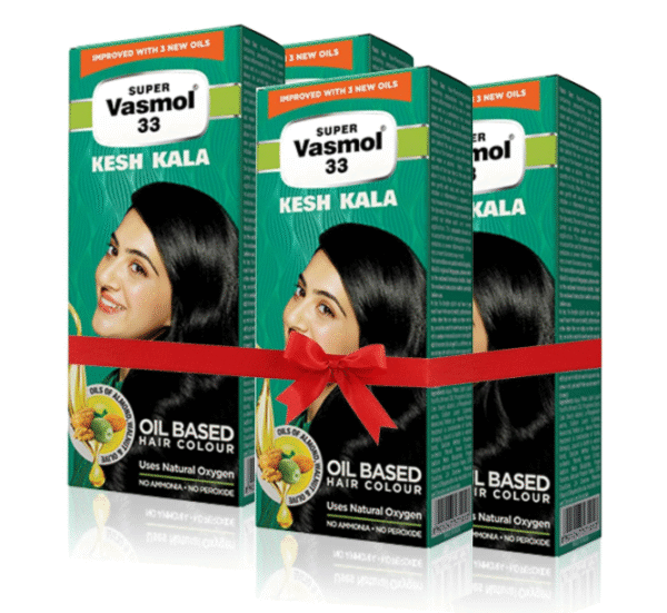 Super Vasmol 33 Kesh Kala Hair Oil 100ml (Pack of 4)