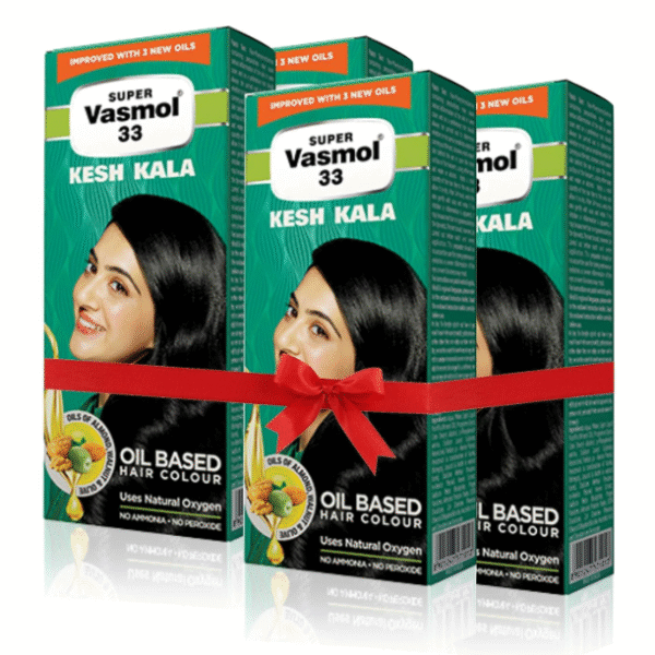 Super Vasmol 33 Kesh Kala Hair Oil 100ml (Pack of 4)
