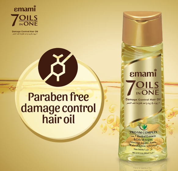 Emami 7 Oils in One Hair Oil, Pack of 4 (400ml)