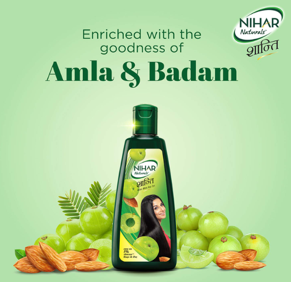 Nihar Naturals Shanti Amla Badam Hair Oil, 400ml