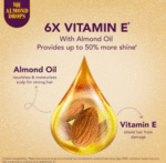 Bajaj Almond Drops Hair Oil, 280ml – Light & Non-Sticky with 6X Vitamin E