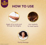 Bajaj Almond Drops Hair Oil, 280ml – Light & Non-Sticky with 6X Vitamin E