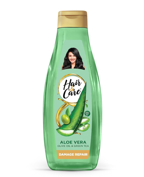 Hair & Care Damage Repair Non-Sticky Hair Oil with Aloe Vera, Olive Oil & Green Tea – 500ml